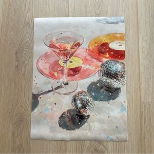 Disco Martini Canvas Art Print Poster